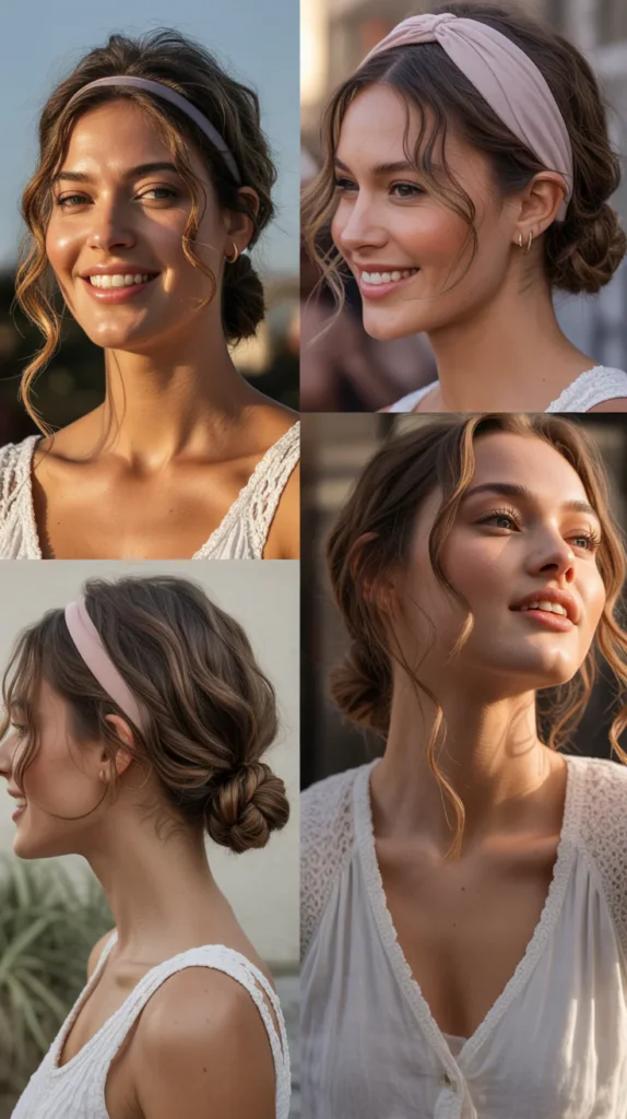 Twisted Side Knot with Headband