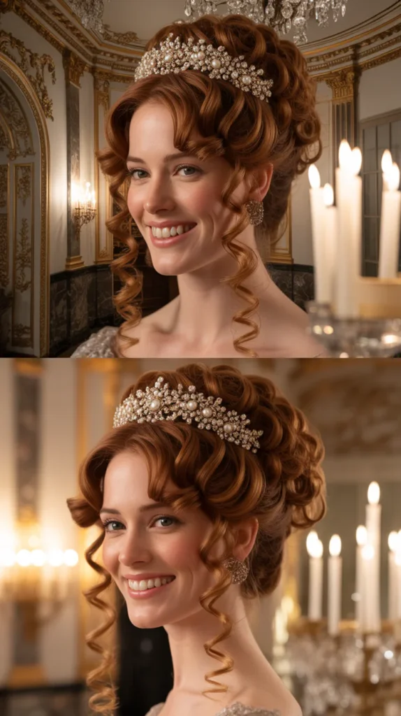 Full Ringlet Downdo with Tiara