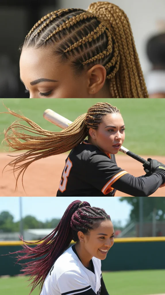 Knotless Box Braids Ponytail