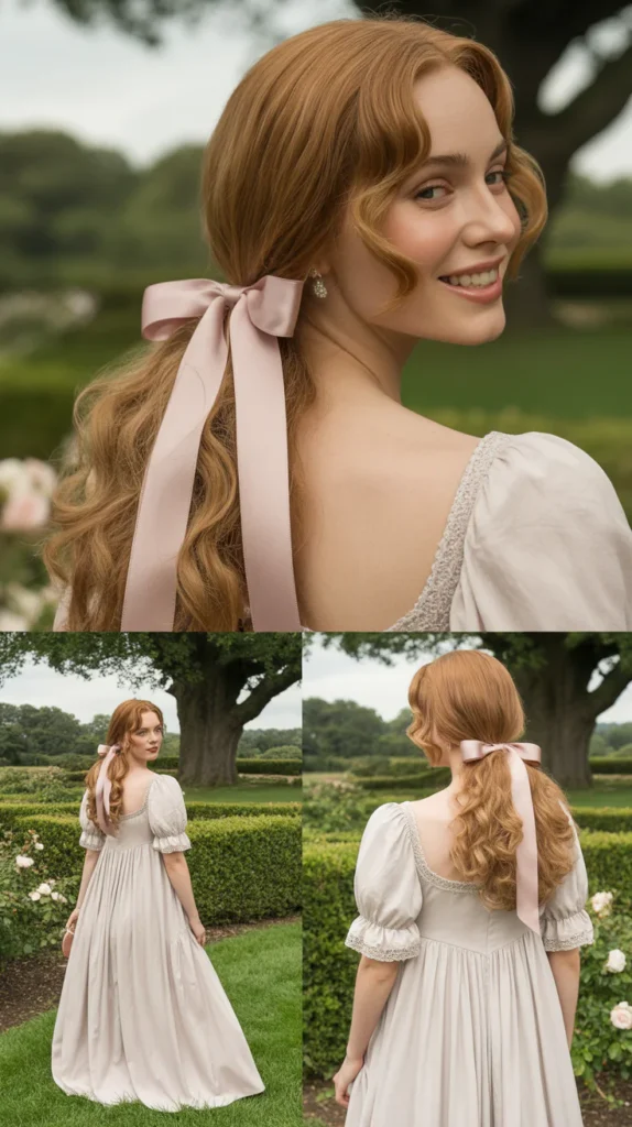  Ribbon-Wrapped Ponytail