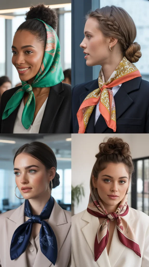  The Scarf-Wrapped Updo