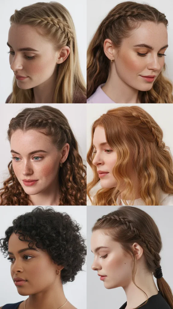  Half-Up French Braid