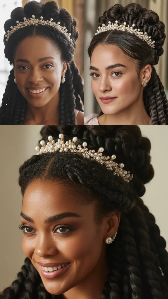  Rope Twist Half-Up Crown