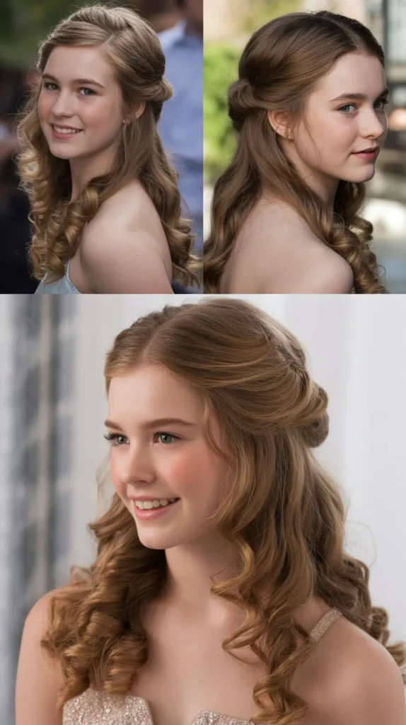 Classic Half-Up with Soft Curls