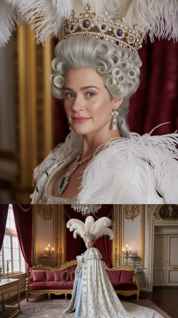 The Queen Charlotte Towering Court Updo