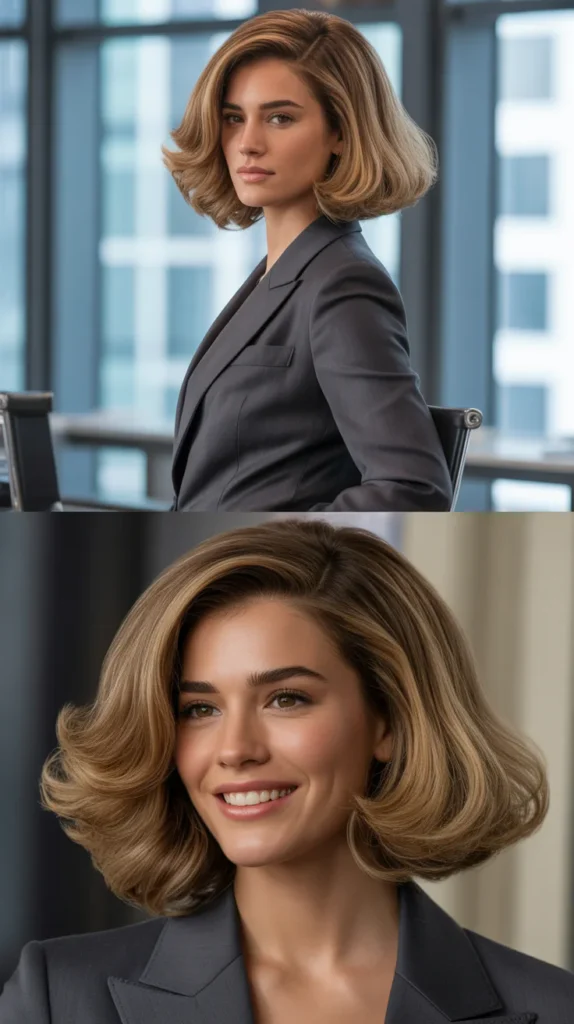 Voluminous Blunt Blow-Dry Style