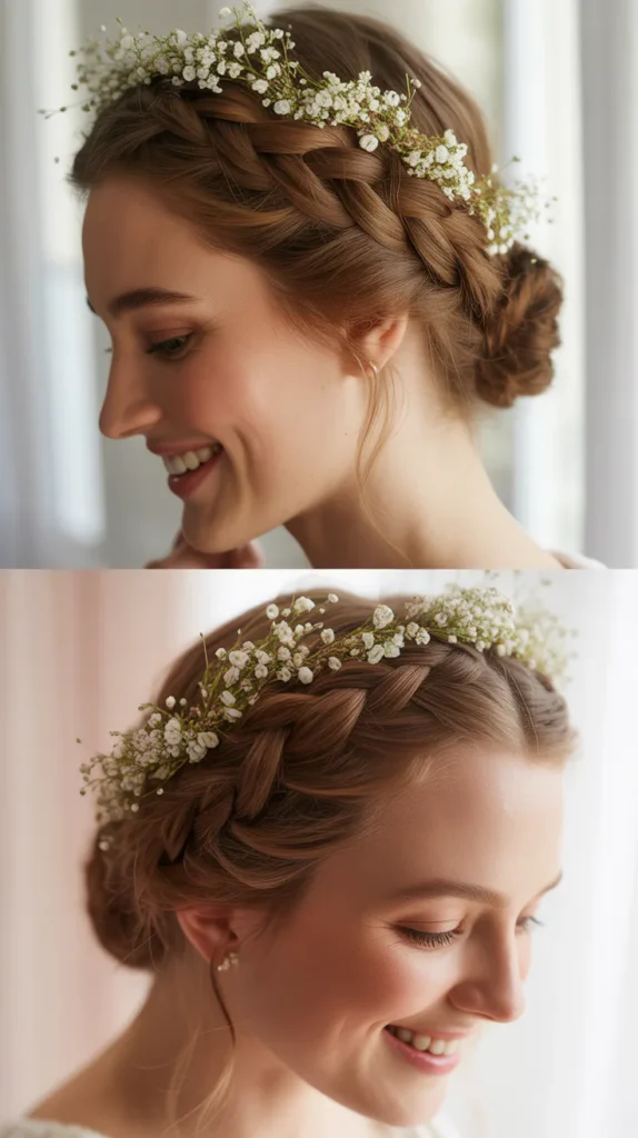 Braided Crown Updo