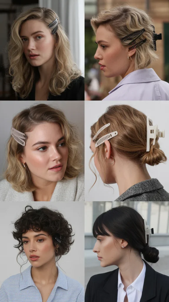 The Quick Textured Updo With Claw Clip