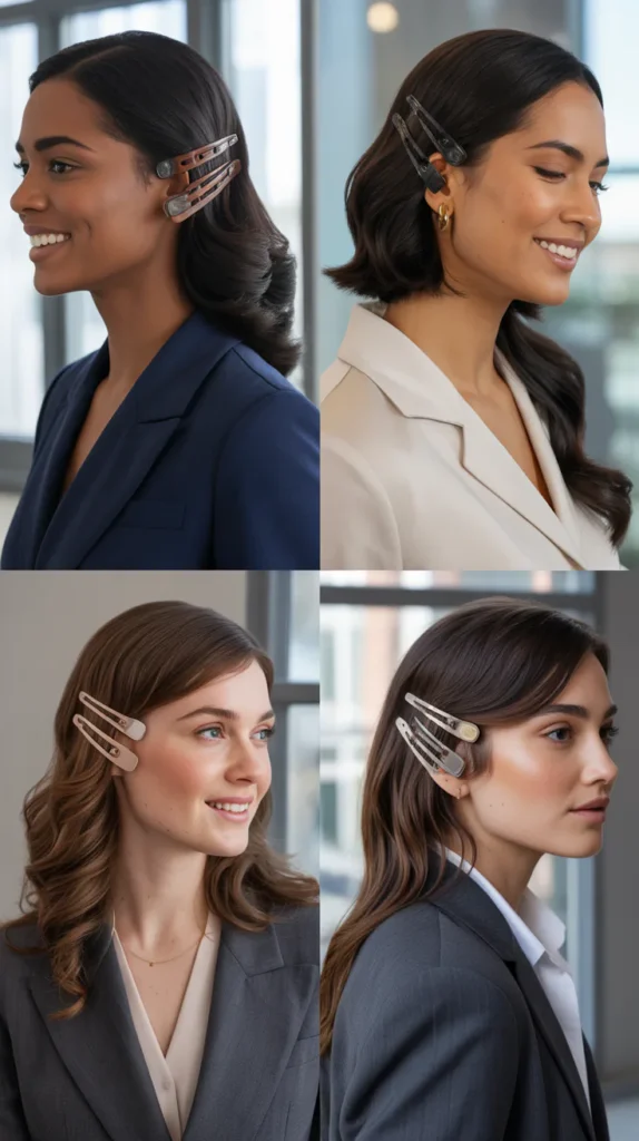 The Side Sweep Claw Clip Style