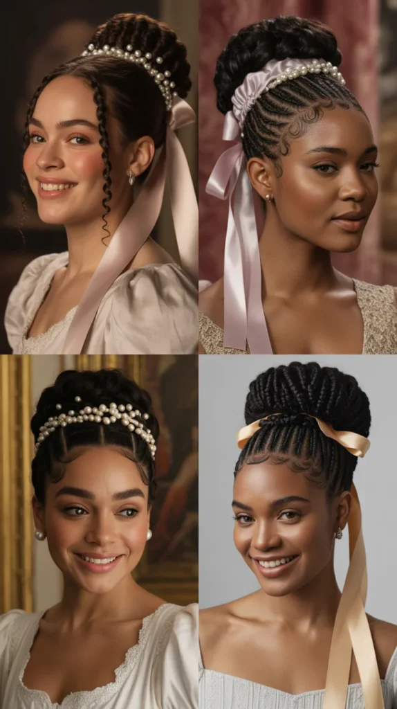 Double Dutch Braid into Bun