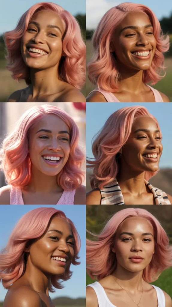 Pink Bodywave Wig