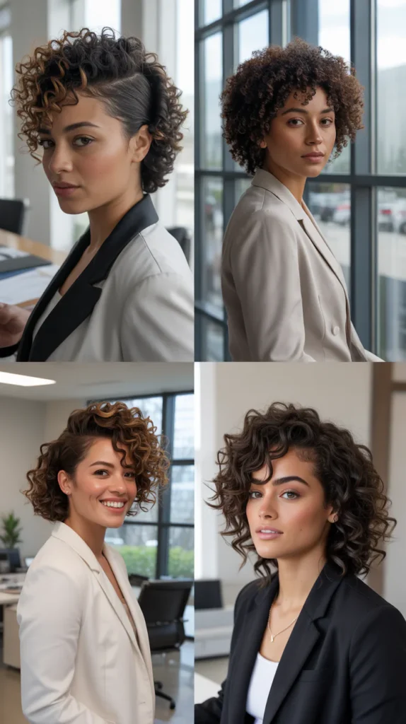 Finger-Coil Faux Hawk