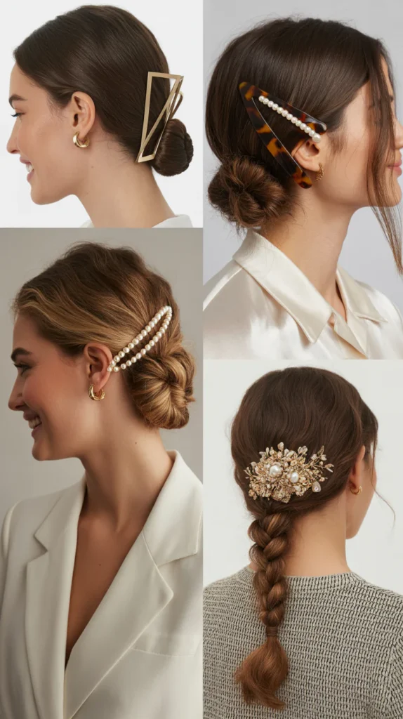 The Barette-Secured Updo