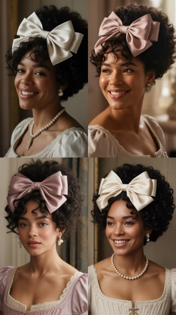  Fluffy Puff with Bow Accent