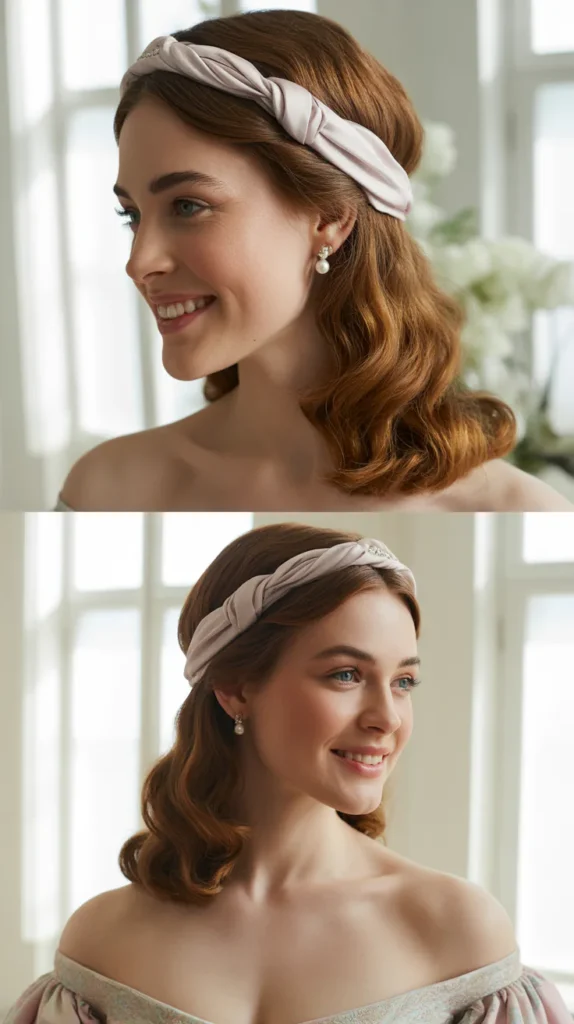 Knotted Headband Hairstyle