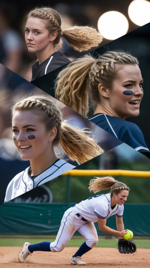 Crimped Hair with Ponytail