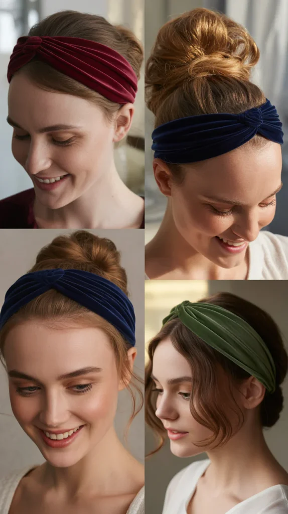 Velvet Headband Updo