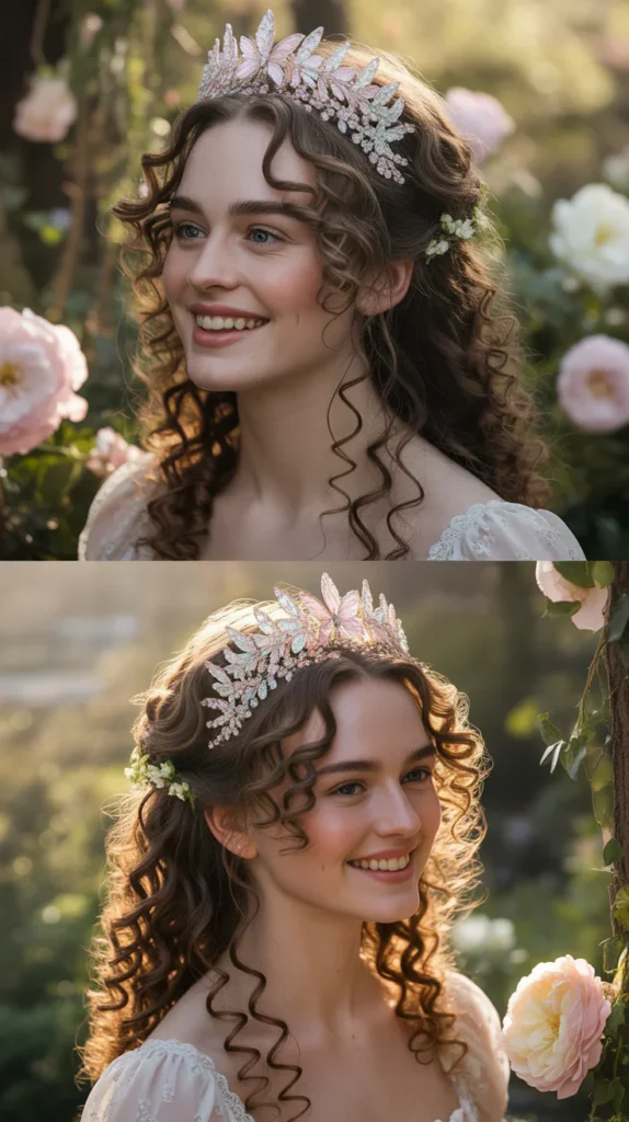 The Regency Ringlets with Butterfly Tiara