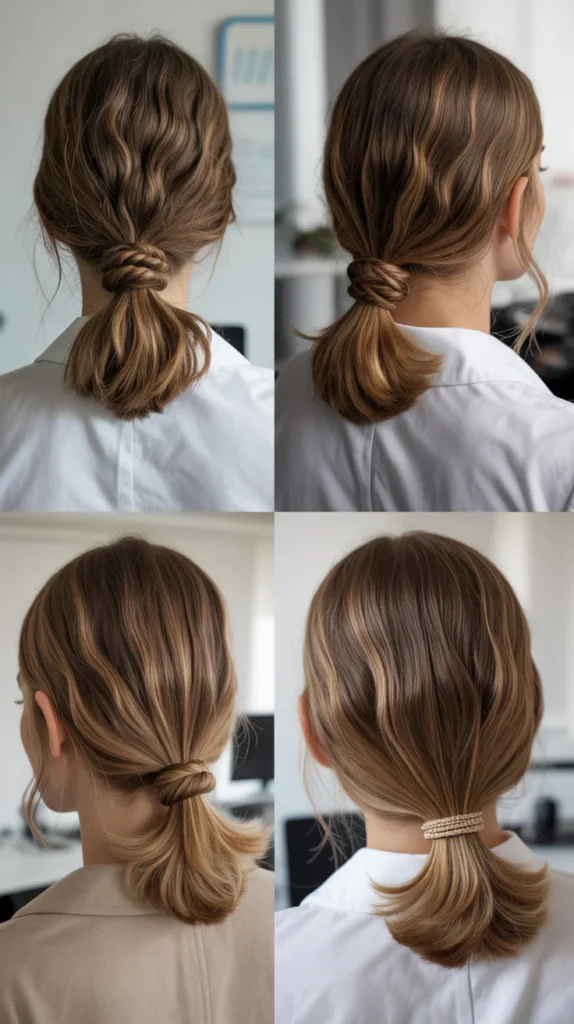 The Knotted Low Ponytail
