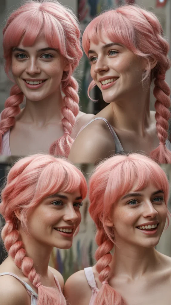 Twisted Pink Ponytail
