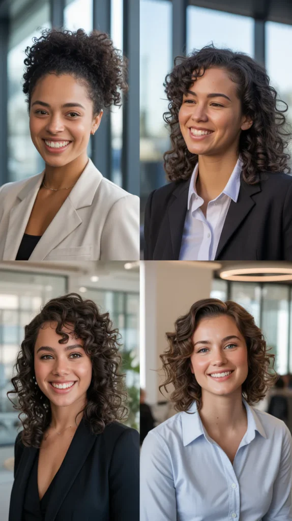 Half-Up Half-Down Curly Style