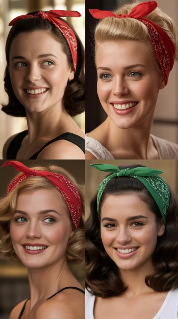  Retro Bandana Headband Wrap