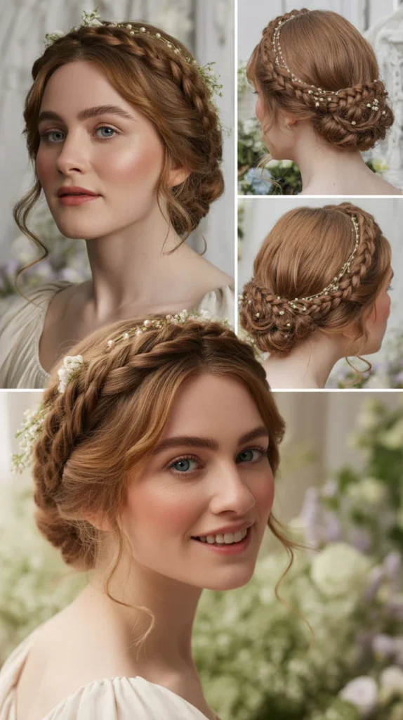 Low Braided Wreath Updo