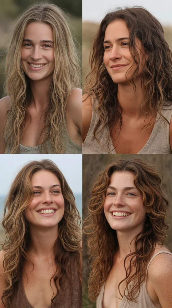 Textured Beach Waves Down