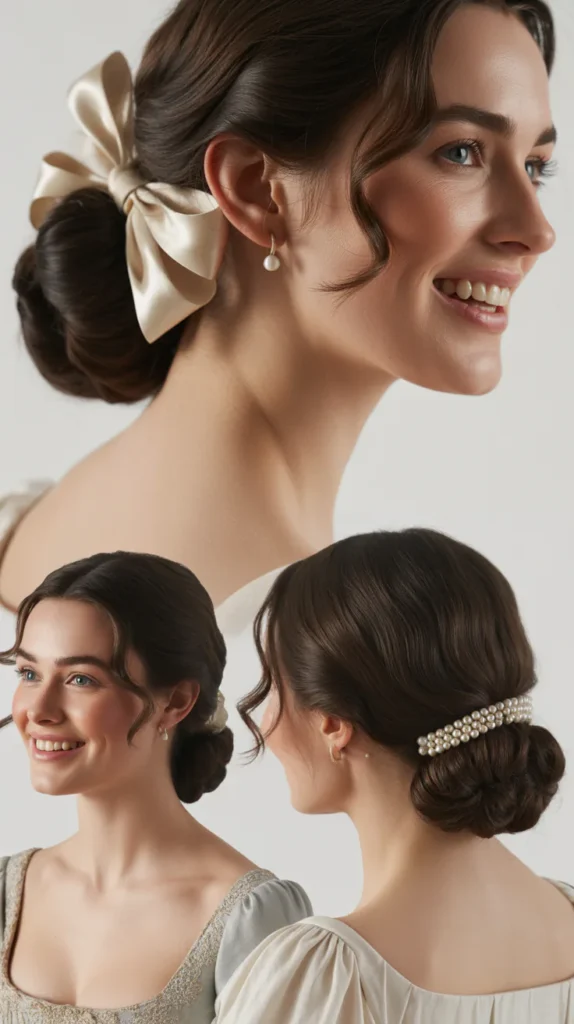 Regency-Inspired Low Ponytail