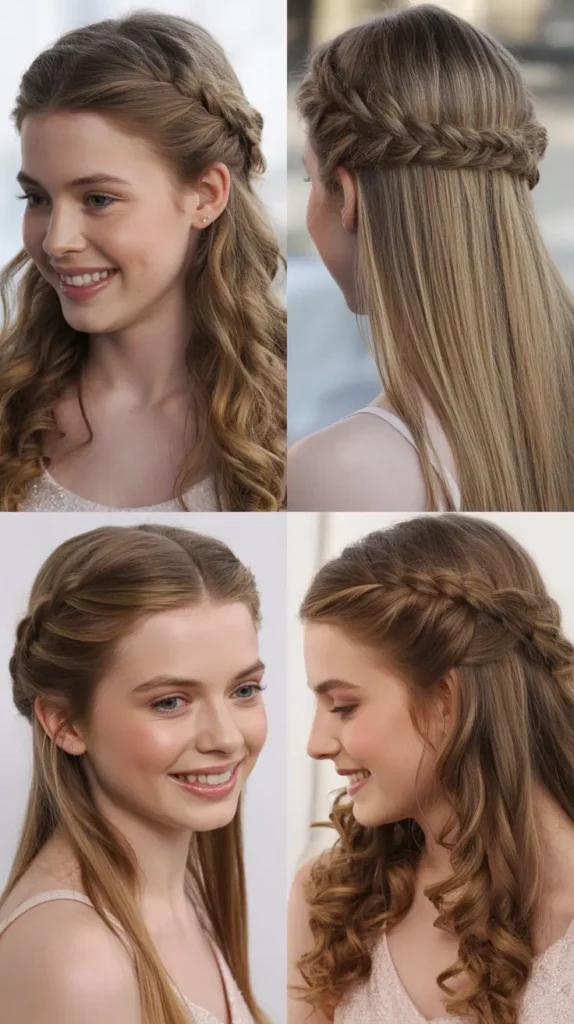 Half-Up Twisted Rope Braid
