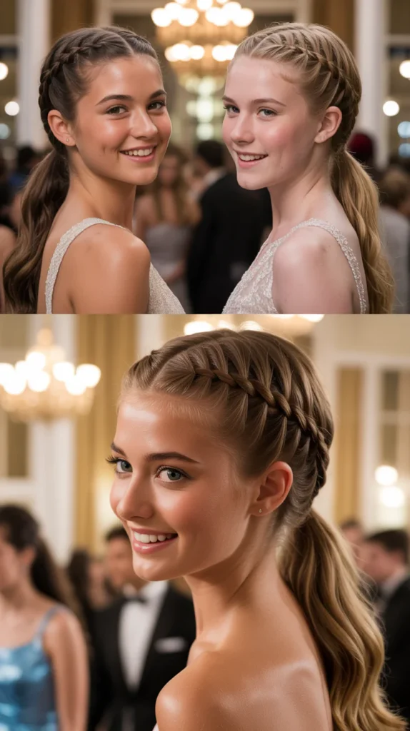Dutch Braid Ponytail