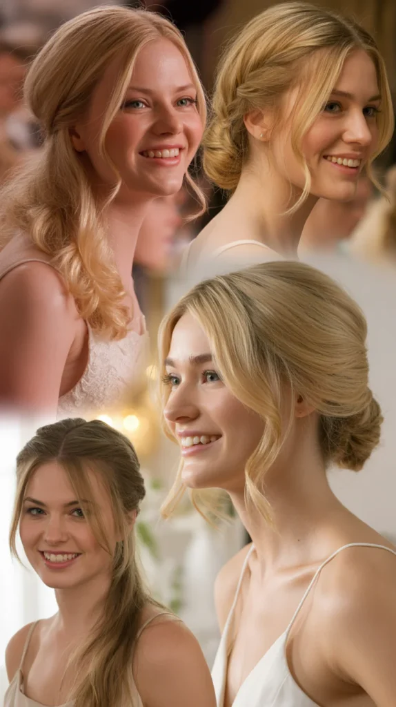 Loose Romantic Updo with Face-Framing Pieces