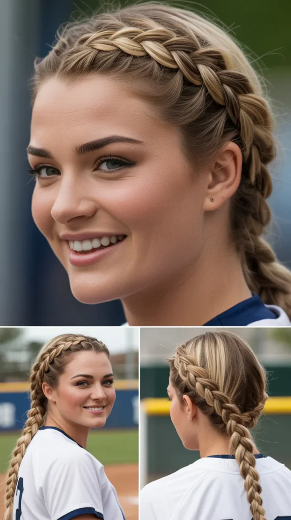 Dutch Braid Across the Crown