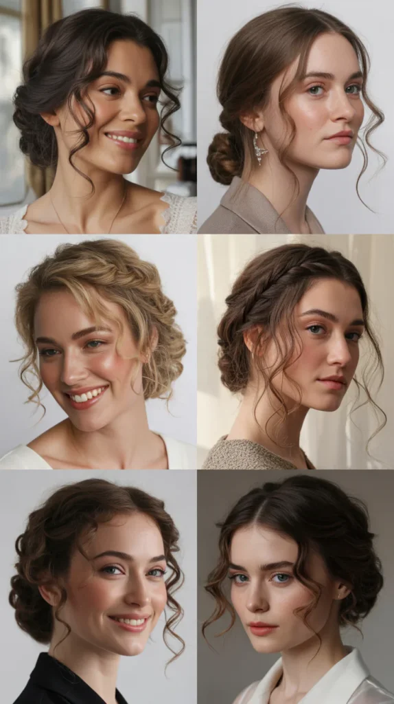 Half-Up Romantic Updo Inspired Style