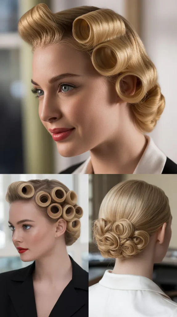 The Pin Curl Updo