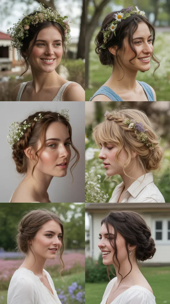 Effortless Boho Updo with Braids and Curls