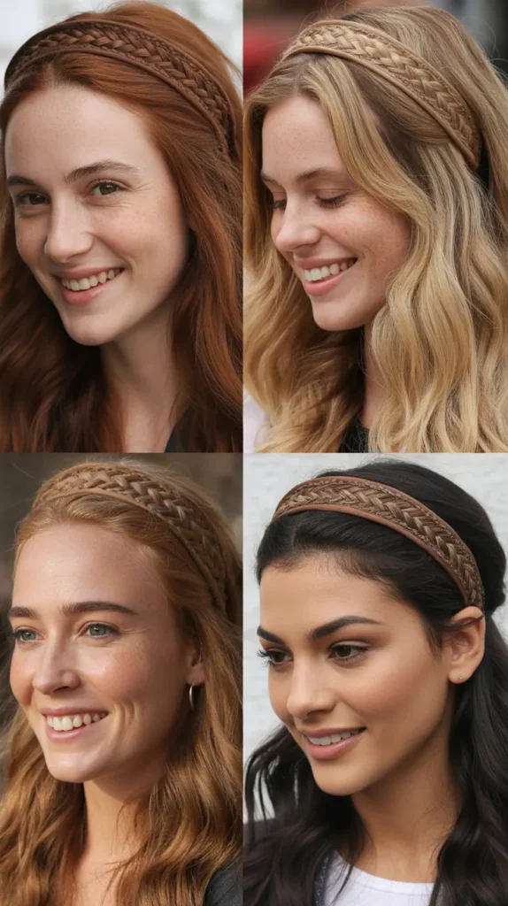 Half-Up Braided Headband Style