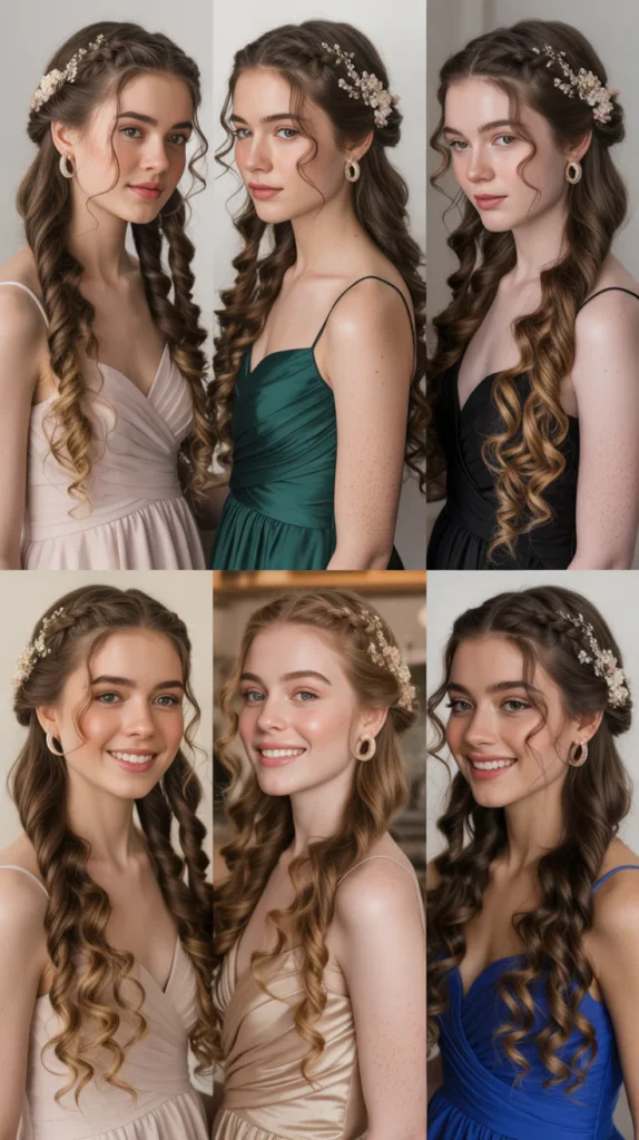 Waterfall Braid into Curls