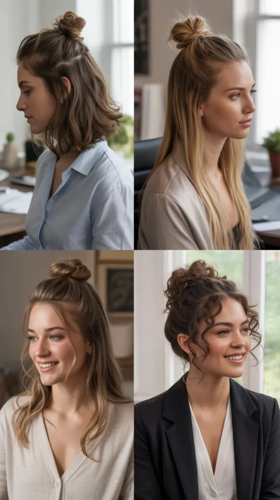 The Half-Up Top Knot