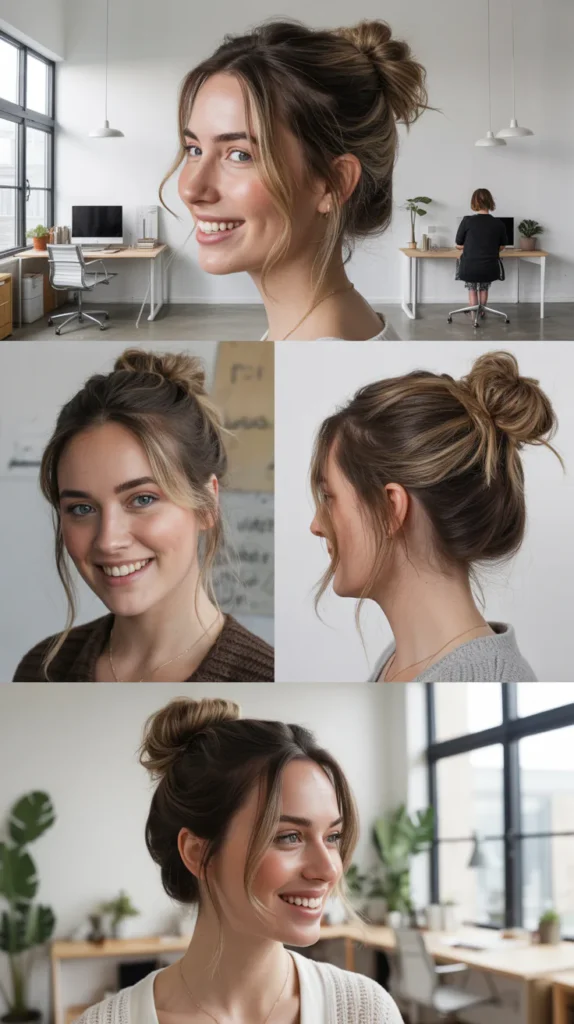 Half-Up Space Buns