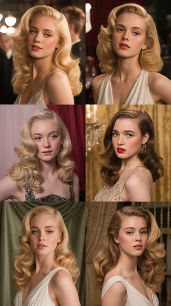 Glamorous Blonde Hollywood Waves