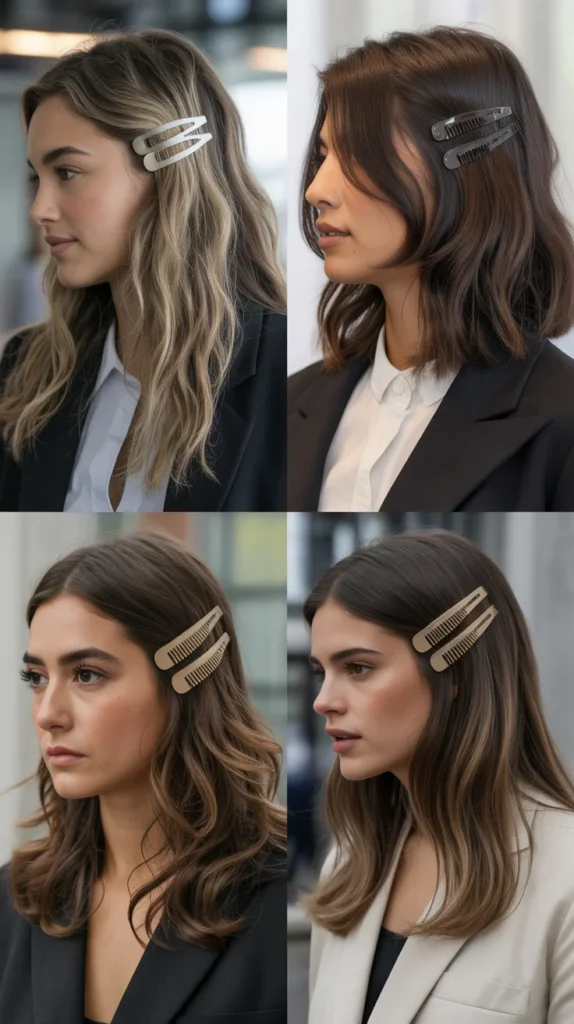 The Doubled-Up Claw Clip Stack