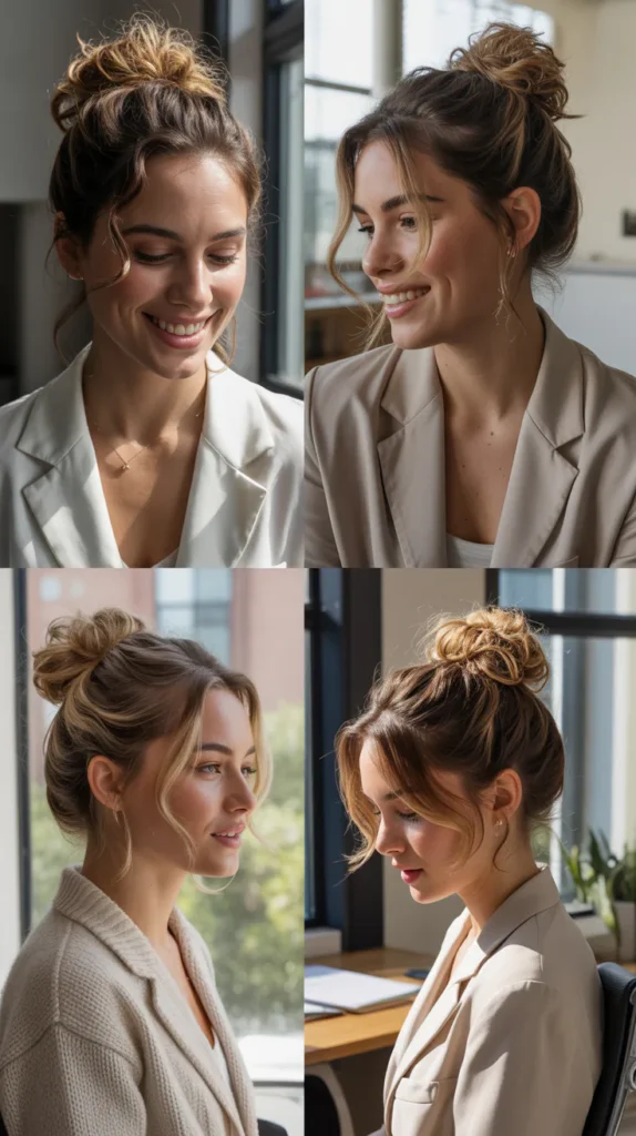The Messy Bun With a Twist