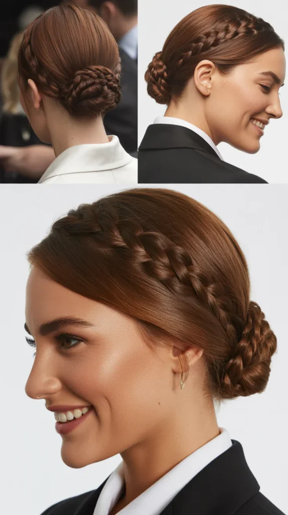The Invisible Braid Updo