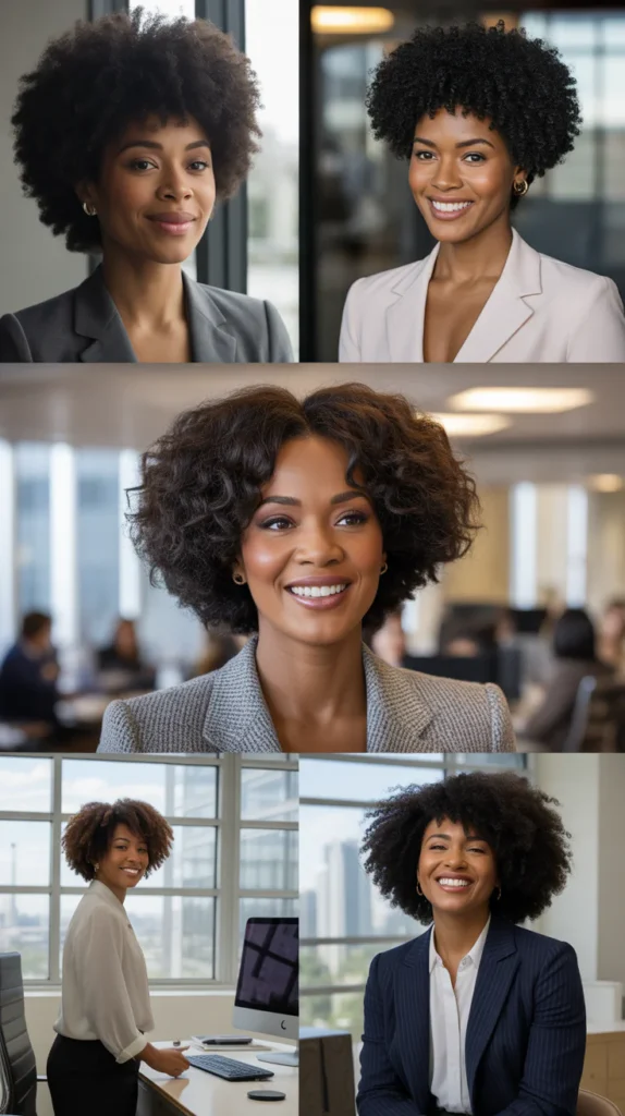 Afro Puff With Polished Edges