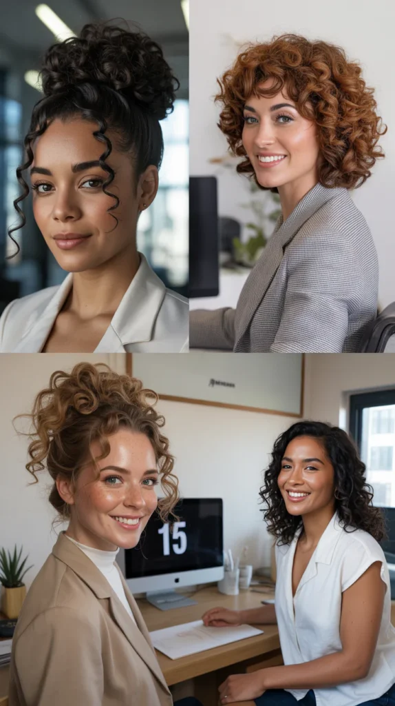 Space Buns on Curly Hair