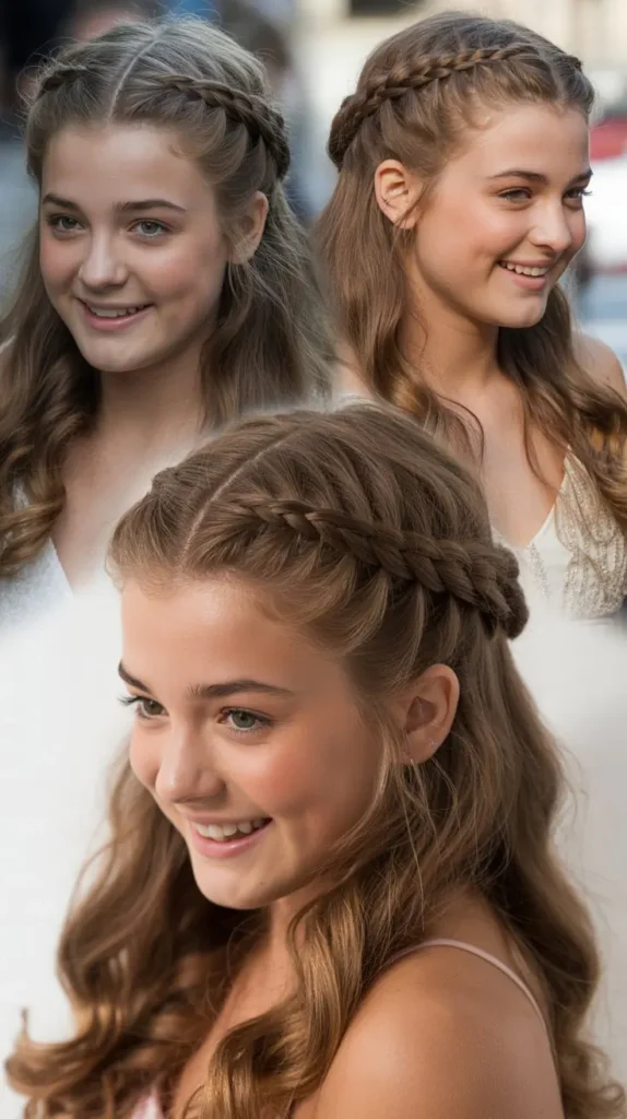 Half-Up with a Floral Accessory