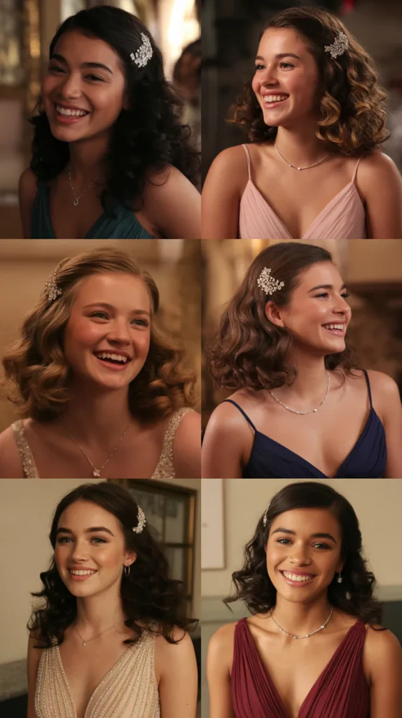 Half-Up Half-Down with Curls