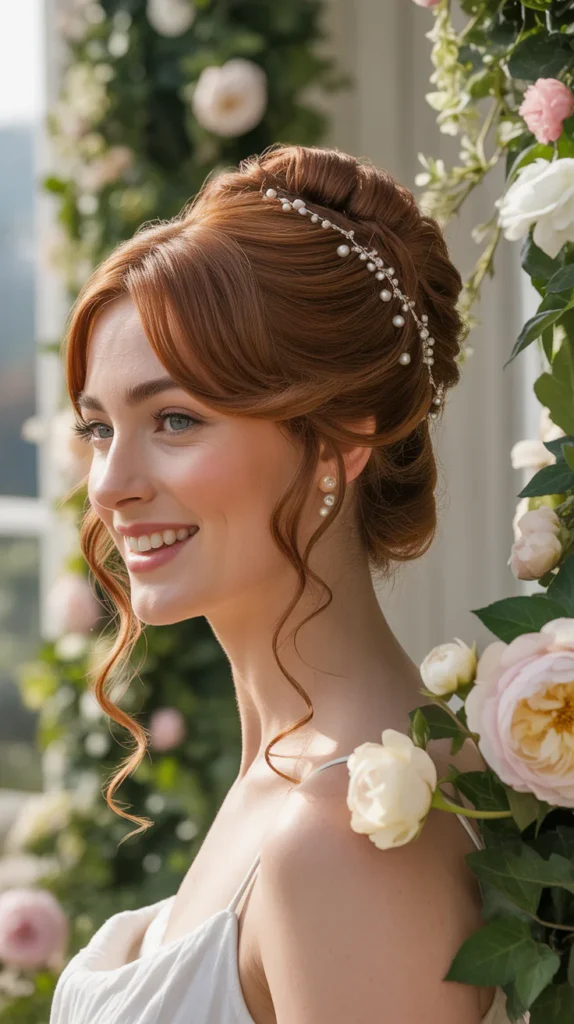 Twisted Side Bun with Ringlets