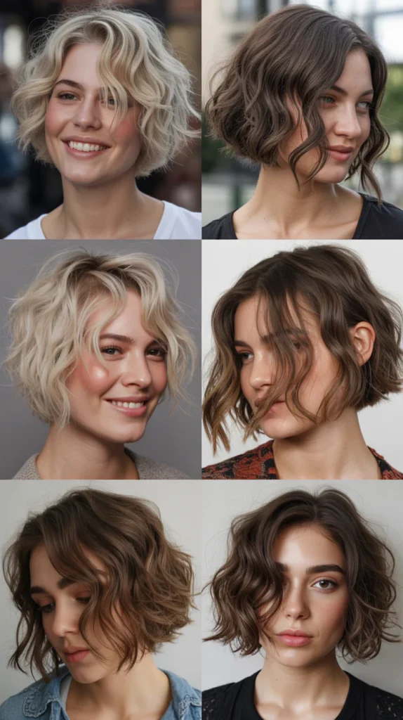Wavy Asymmetrical Dirty Bob